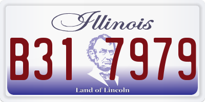 IL license plate B317979