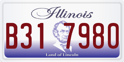 IL license plate B317980
