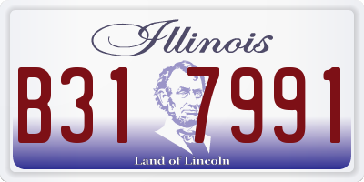 IL license plate B317991