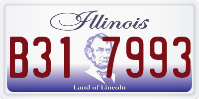 IL license plate B317993