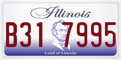 IL license plate B317995