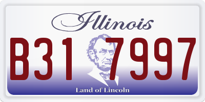 IL license plate B317997