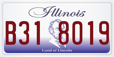 IL license plate B318019