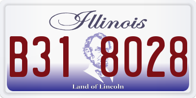 IL license plate B318028