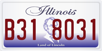 IL license plate B318031