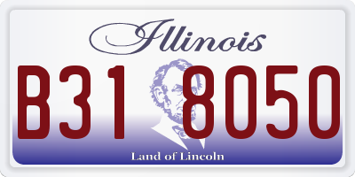 IL license plate B318050