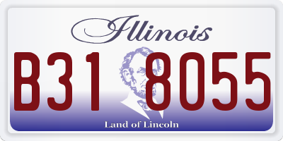 IL license plate B318055
