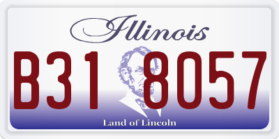 IL license plate B318057