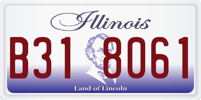 IL license plate B318061