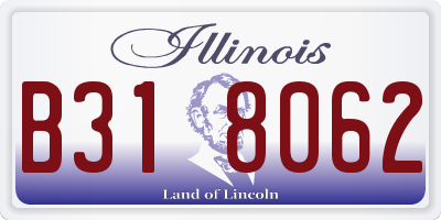 IL license plate B318062