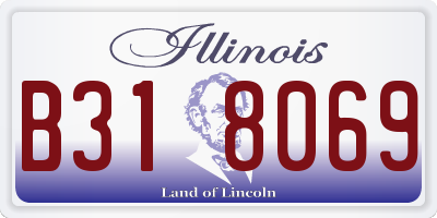 IL license plate B318069