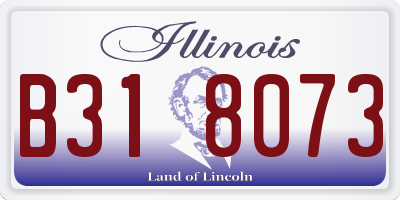 IL license plate B318073