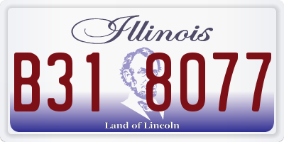 IL license plate B318077