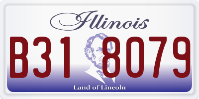 IL license plate B318079
