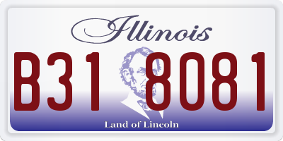 IL license plate B318081