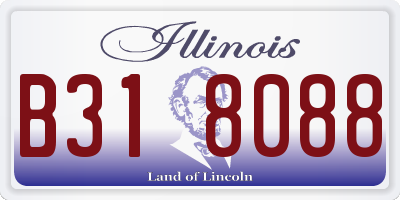 IL license plate B318088