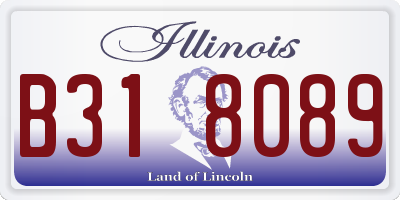 IL license plate B318089
