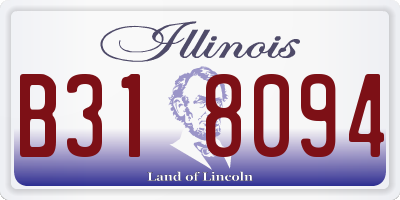 IL license plate B318094