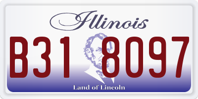 IL license plate B318097