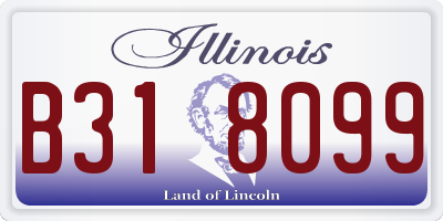 IL license plate B318099