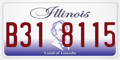 IL license plate B318115