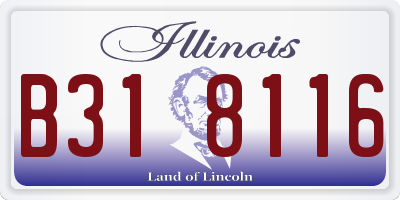 IL license plate B318116