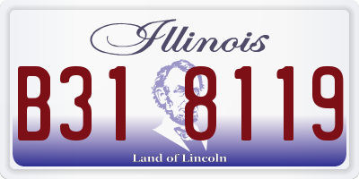IL license plate B318119