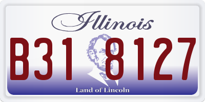 IL license plate B318127