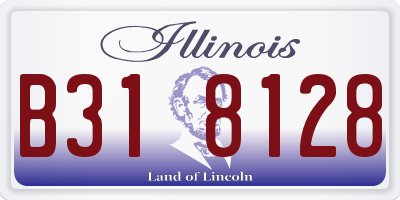 IL license plate B318128