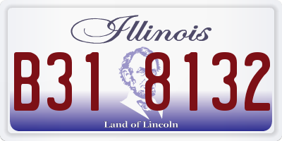 IL license plate B318132