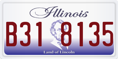 IL license plate B318135