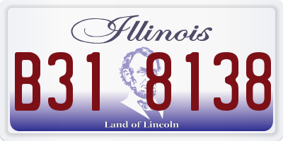IL license plate B318138