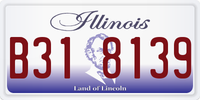 IL license plate B318139