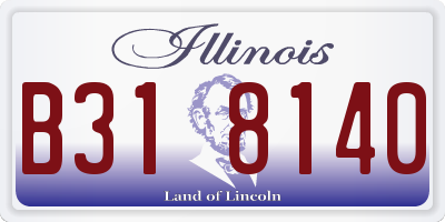 IL license plate B318140