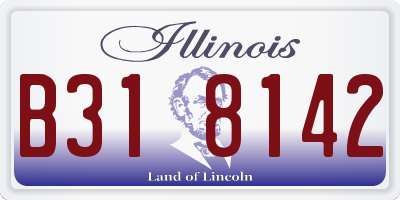 IL license plate B318142