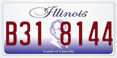 IL license plate B318144