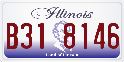 IL license plate B318146