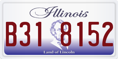 IL license plate B318152
