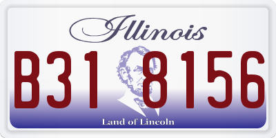 IL license plate B318156