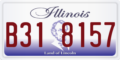 IL license plate B318157