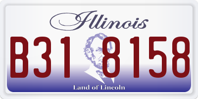 IL license plate B318158