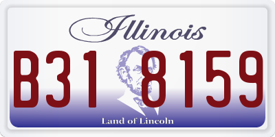 IL license plate B318159