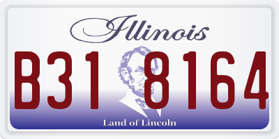 IL license plate B318164