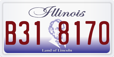 IL license plate B318170