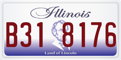 IL license plate B318176