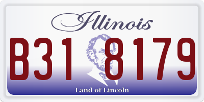 IL license plate B318179