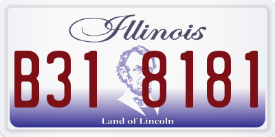 IL license plate B318181