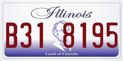 IL license plate B318195