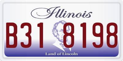 IL license plate B318198