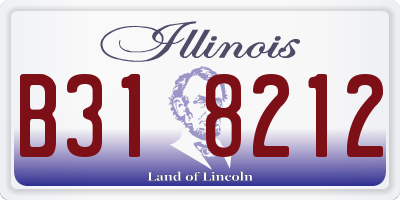 IL license plate B318212
